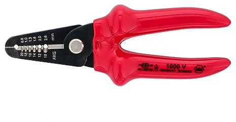 Wiha 10250 Insulated Stripping Pliers, 10–20 AWG, Multi, One Size