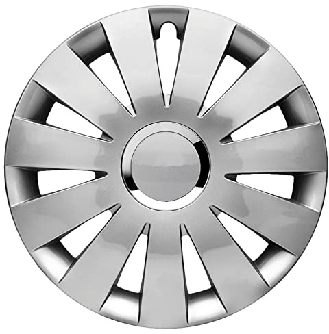 Albrecht 14 Zoll Radkappen silber für Stahlfelgen - Beat Radzierblenden aus hochwertigem Kunststoff - Langlebige Radblenden in originaler Albrecht Verpackung - Made in EU | Radkappen & Radzierblenden aus robustem Kunststoff, rostfrei & wetterfest, einfache Clip-Montage, für die meisten Stahlfelgen