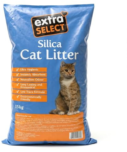 Extra Select Silica kattströ, 15 kg