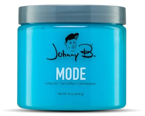 JOHNNY B. Mode Professional Hair Styling Gel, Long Lasting, Alcohol-free, No-flake formula