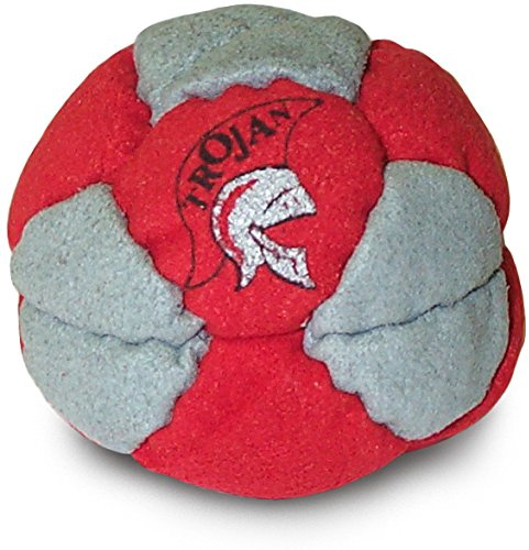 World Footbag Trojan Hacky Sack, 3869, Grey/Red