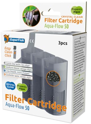 Superfish 573024/2280 Aquaflow 50 EasyClick Ersatz Kartusche 3er Pack
