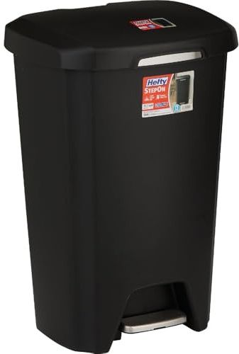 Home Logic Step-On Wastebasket - Black (52 qt.)