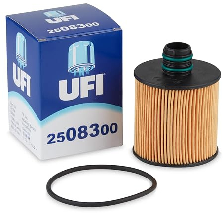 UFI Filters, Filtro Olio per Ricambio 25.083.00, Adatto a Auto, Applicabile su Diversi Modelli Alfa Romeo, Fiat, Jeep, Lancia, Opel, Suzuki e Vauxhall