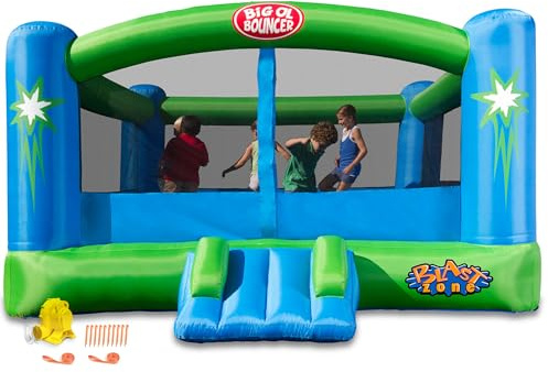 Blast Zone Big Ol Bouncer Inflatable Bounce House w/Blower - Huge - Premium Quality - 6 Players