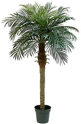 artplants.de Künstliche Phönix Palme, 21 Palmwedel, 150cm - Dekopalme - Kunst Palme