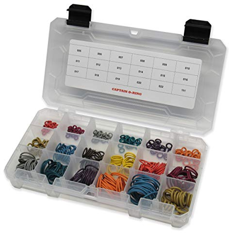 Captain O-Ring LLC Players Kit Large Color Coded Master Paintball Oring Kit18 Sizes 360 Orings