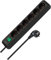 Brennenstuhl Eco-Line regleta de enchufes con 6 Tomas de Corriente (Cable de 3m, Interruptor) Negro