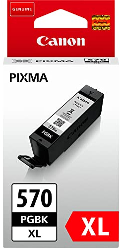 Canon PGI-570XL Cartucho de Tinta BK para Impresora de Inyeccion Pixma MG5750/51/52/53-MG6850/51/52/53-MG7750/51/52/53TS5050/51/53/55-TS 6050/51/52TS8050/51/52/53-TS 9050/55