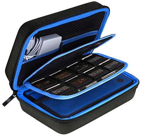 AUSTOR Housse pour Nouveau 3DS XL, 3DS, Noir / Blue