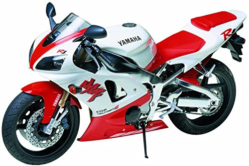Tamiya 300014073-1:12 Yamaha YZF-R1 1000ccm 1997 Street, Mittel, Weiß