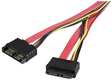 StarTech.com 20 Slimline SATA Cable Cable de SATA Rojo - Cable SATA (Female Connector/Female Connector, Rojo, 40 g, 10 mm, 86 mm, 110 mm)