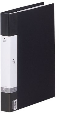 A4 G8802-24 schwarz 500 LIHITLAB Visitenkarte Buch (Japan-Import)