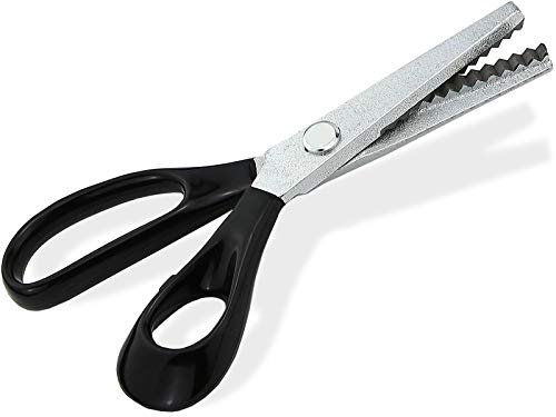 Zackenschere, Stoffschere, Schneiderschere mit 20 cm Gesamtlänge, Rostfrei