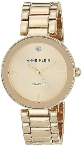 Anne Klein Women's Genuine Diamond Dial Bracelet Watch