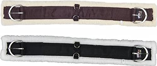 HKM Western Teddy Sattelgurt schwarz 85 cm