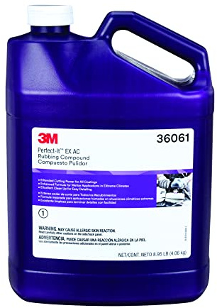 Perfect-It 3M EX AC Rubbing Compound, 36061, Fast Cutting, High Performing, 1 gal (8.95 lb)