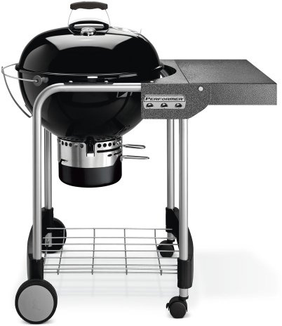 Weber 1401504 Performer Original Gourmet-Holzkohlegrill, schwarz 57 cm