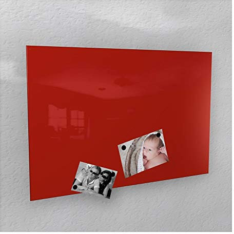 Colours-Manufaktur Magnettafel, Rot, Hochglanz, RAL 3020, rot - RAL 3020 glänzend, 50 x 80 cm