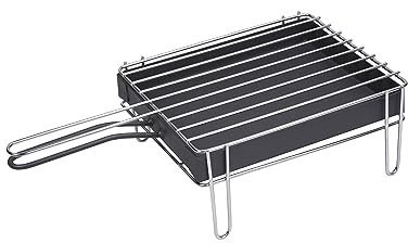 Sauvic 02900 - Parrilla de sobremesa Inoxidable, 18/8, 25 x 20 cm