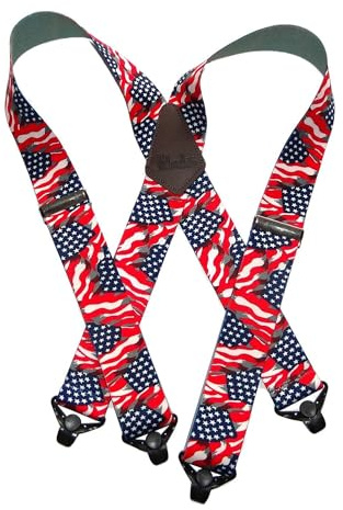 Hold-Up Suspender Co. Holdup 2 Wide Contractor Suspenders for Men Heavy Duty - Work Suspenders for Men with Patented Composite Plastic Gripper Clasps