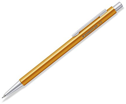 STAEDTLER Druckbleistift Organizer Pen orange (hochwertiger Druckbleistift aus Aluminium, ideal für Zeitplaner, 0,5 mm Feinmine Marsmicro, Radiertip, 9POP40405 ST)