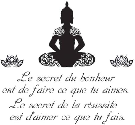 Sticker citation Bouddha