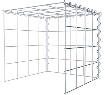 GABIONA Cestino di Pietra Gabbione Maglie rettangolari, 10 x 10 cm, profondità 40 cm, Coltivazione Cestino Typ 4, Chiusura a Spirale, con zincatura galvanica