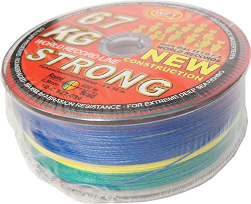WFT KG Strong Schnur geflochtene 600m 0,39mm 67kg, Farbe:Multicolor