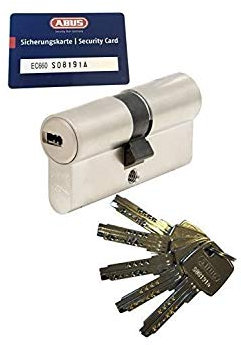 ABUS EC660 Profil-Doppelzylinder Länge (a/b) 40/65mm (c=105mm) mit 5 Schlüssel, mit Sicherungskarte