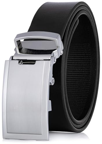LINDENMANN Leder-Gürtel Herren Automatik 32 mm schwarz