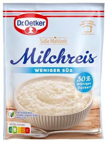 Dr. Oetker Milchreis Weniger Süß, 16er Pack (16 x 112 g)