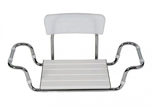 SEDILE IN PLASTICA CON SCHIENALE PER VASCA DA BAGNO