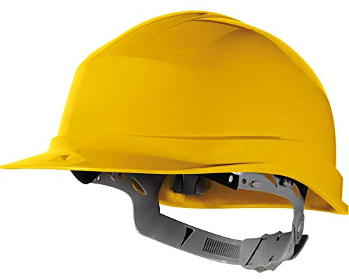 Delta Plus ZIRC1JA Zircon - Safety Helmet, Un-Vented with Manual Adjustment - Yellow - Adjustable
