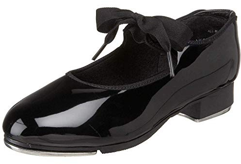 Capezio N625 Jr. Tyette Steppskor för kvinnor, Svart patent, 40 EU