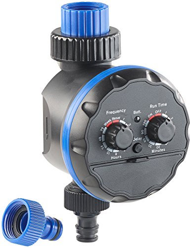 Royal Gardineer Bewässerungstimer: Elektronische Bewässerungsuhr, bis zu 7 Tage im Voraus programmierbar (Bewässerungsschaltuhr, Bewässerungszeitschaltuhr, Rasensprenger)