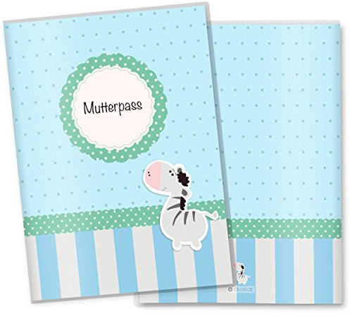 OLGS Mutterpass Hülle Zebra, Kunststoff Schutzhülle, Schwangerschaftsgeschenk