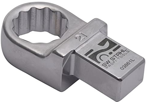 SW-Stahl 03861L Einsteck-Ringschlüssel Schlüsselweite 21mm Aufnahme 14x18mm
