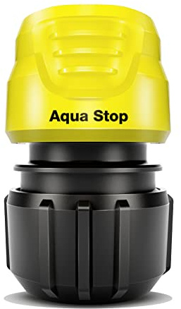 Kärcher 2.645-192.0 6.5 x 3.3 x 4.5 cm Universal Hose Connector with Aqua Stop - Yellow/Black