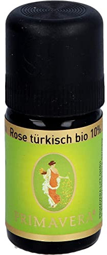 PRIMAVERA Ätherisches Öl Rose türkisch bio 10% 5 ml - Aromaöl, Duftöl, Aromatherapie - harmonisierend, stimmungserhellend, stärkend - vegan