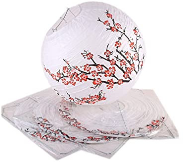 Lachineuse - Set di 4 lanterne a sfera giapponesi.