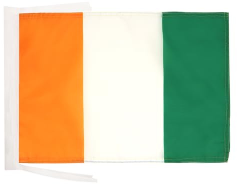 AZ FLAG Drapeau Côte d'Ivoire 45x30 cm Ivoirien Polyester 100D Cordelettes | Usage intérieur et extérieur Drapeau décoratif coutures doubles et bords renforcés