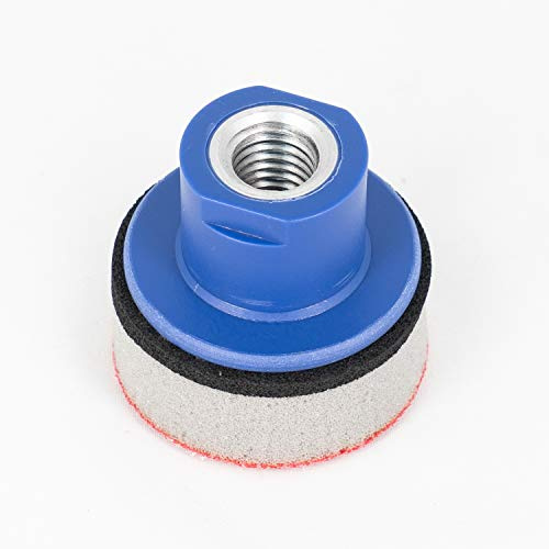 Plateau de polissage Ø 50 mm - Plateau de poncage doux pour Meuleuse d'angle avec Filetage M14 pour disques abrasifs auto-agrippant