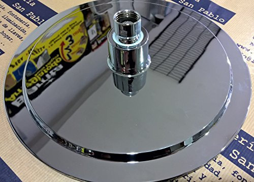 Ramon Soler - Rociador de Ducha Redondo 240mm Cromado - Alta Presión, Ahorro de Agua, Fácil Instalación, Diseño Moderno, Baño Spa