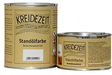 Standölfarbe Schlussanstrich Vollfett ocker 0,75 l