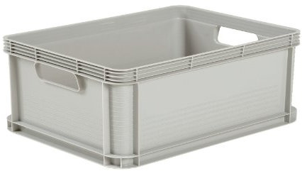 keeeper Heavy Duty Plastic Stacking Industrial Euro Storage Containers Boxes Crates! 5 Sizes -BIG Load Capacity Food Grade 10 Year Guarantee! (1, 45 Litre - L600 x W400 x H220mm)