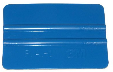 3M Rakel blau Kunststoffrakel Handrakel Verkleberakel Kunststoff zur kratzerfreien Folienverklebung 100mm x 70mm (1)