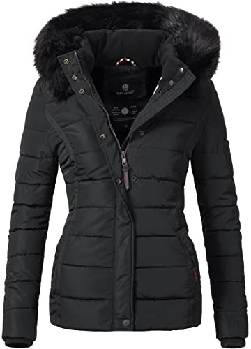 Navahoo Damen Winterjacke Miamor Schwarz Gr. XL