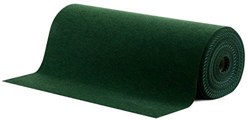 Casa Pura® - Moquette da esterno, venduta al metro, misure a scelta, tappeto tipo prato artificiale per giardino, terrazza, balcone ecc., colore: Verde, verde