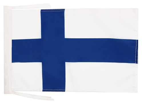 AZ FLAG Bandera Finlandia 45x30 cm Finlandesa Poliéster 100D Cuerdas